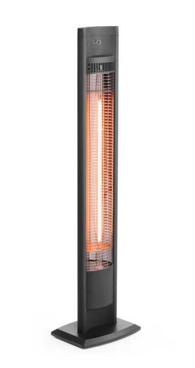 Aquecedor radiante de infravermelhos Tornado, Preto, 230V/2000W, 210x270x(H)1060mm