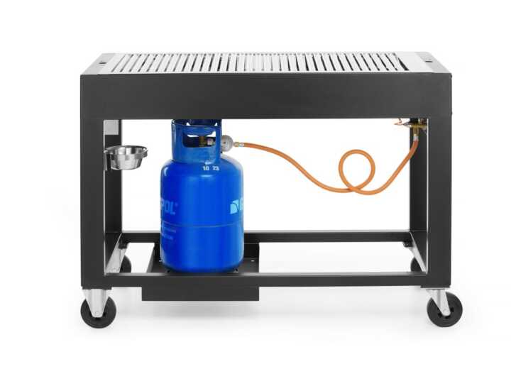 Barbecue a gás Tampa, Preto, 10kW, 1260x580x(H)900mm