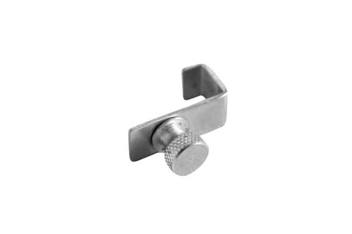 Gancho de extensão para prateleira de armazenamento em alumínio, 15x42x(H)42mm