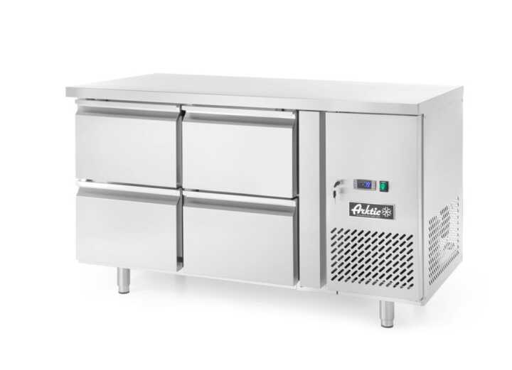 Bancada frigorífica com quatro gavetas  280 L, 230V/250W, 1360x700x(H)858mm