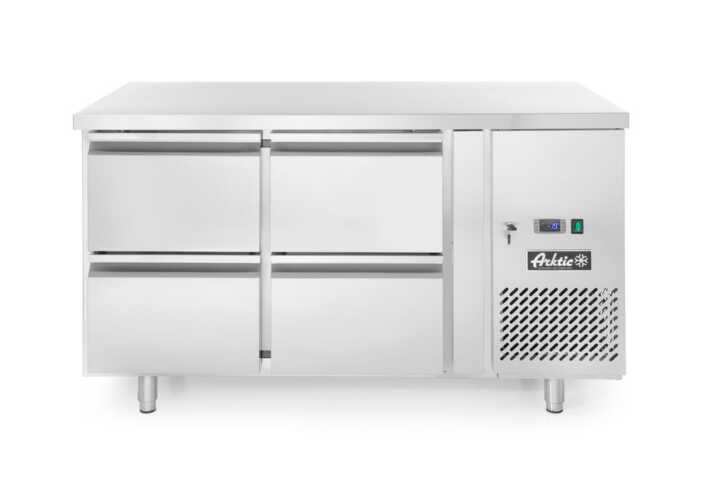 Bancada frigorífica com quatro gavetas  280 L, 230V/250W, 1360x700x(H)858mm