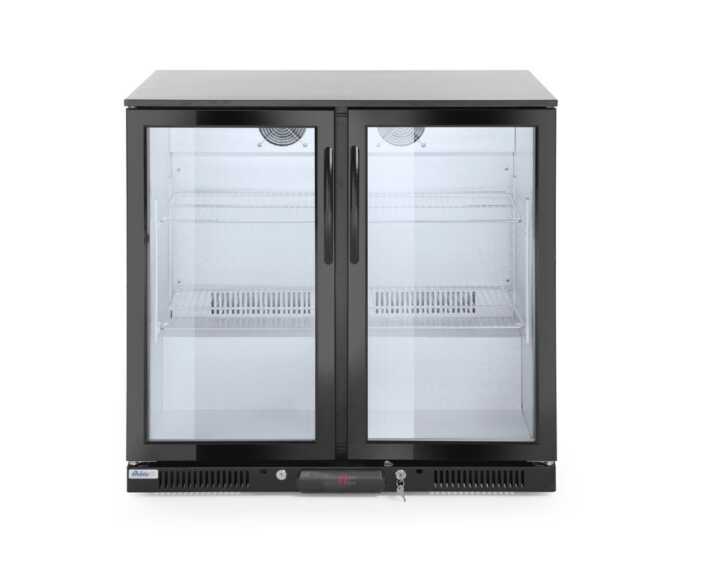 Expositor frigorífico de bebidas com porta dupla 198 L, 220-240V/160W, 900x540x(H)890mm