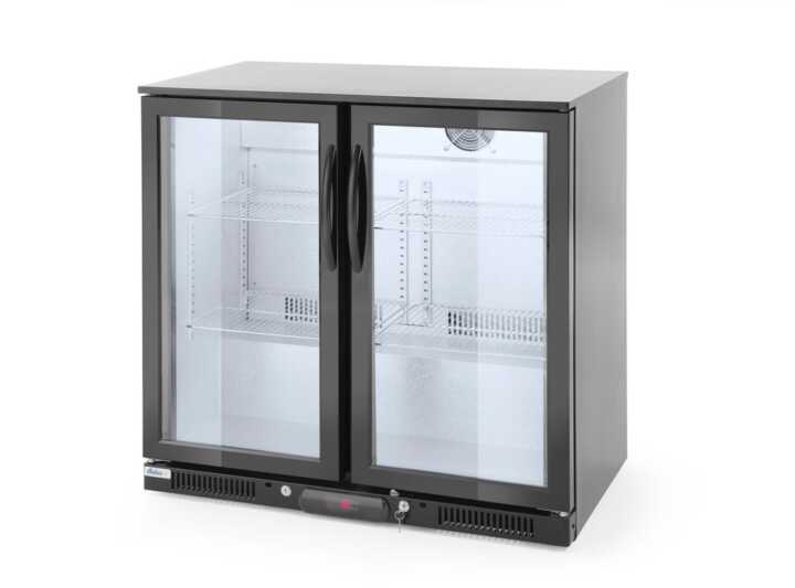 Expositor frigorífico de bebidas com porta dupla 198 L, 220-240V/160W, 900x540x(H)890mm