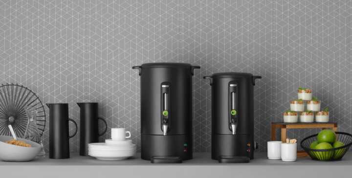 Fervedor de bebidas preto mate - 16L, Preto, 220-240V/1650W, 356x400x(H)510mm