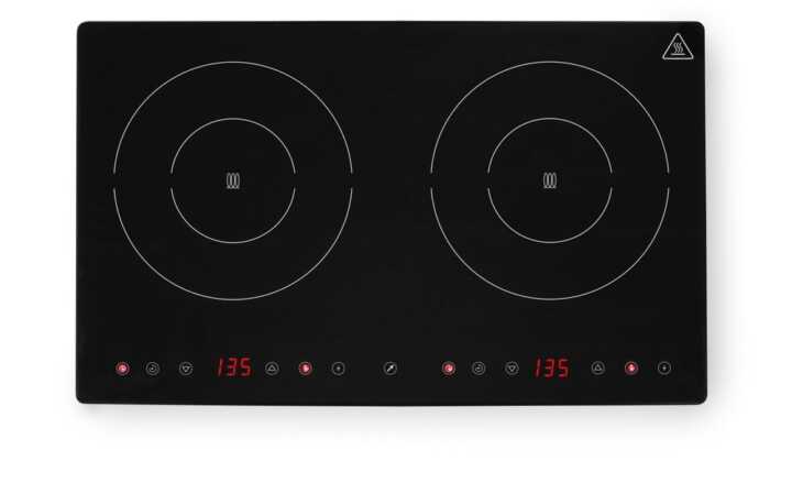 Placa de indução dupla 230V/3500W, 608x405x(H)54mm