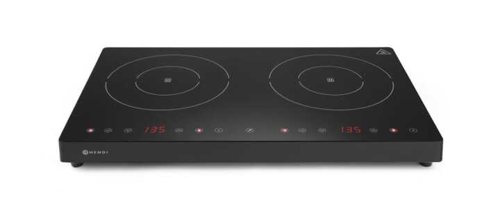 Placa de indução dupla 230V/3500W, 608x405x(H)54mm