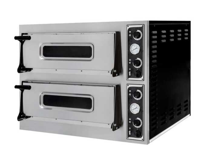Forno para piza 44, 2 câmaras, 400V/9400W, 975x930x(H)742mm