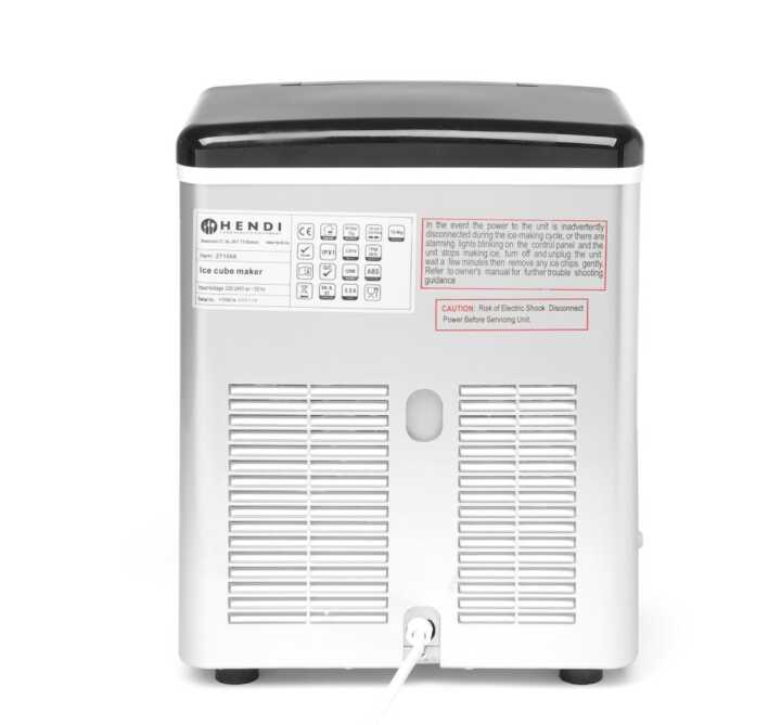 Máquina de cubos de gelo, 230V/120W, 320x400x(H)575mm