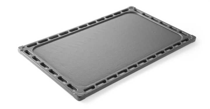 Chapa de grelhar em ferro fundido, GN 1/1, 325x530mm