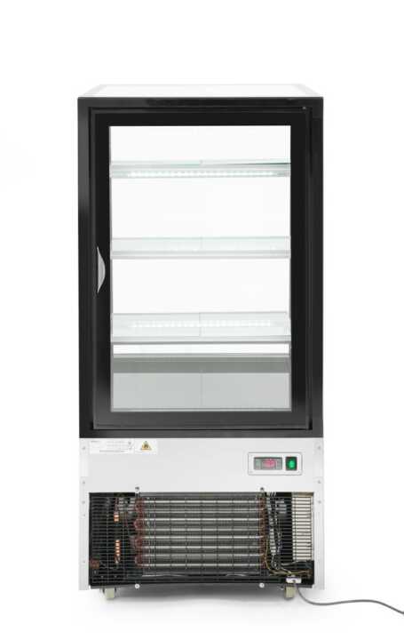 Expositores frigoríficos com 3 prateleiras inclinadas, 300L, 230V/480W, 650x833x(H)1460mm
