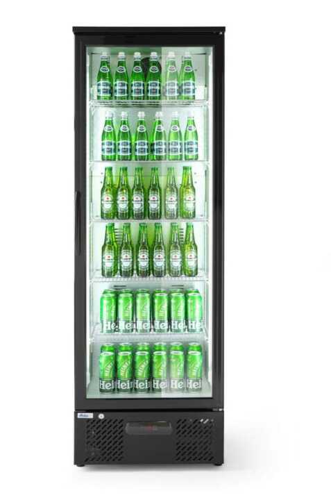 Expositor frigorífico de bebidas com porta única 300 L, 220-240V/240W, 600x555x(H)1820mm