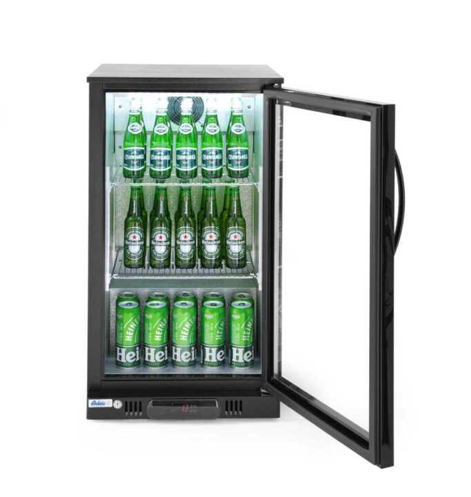 Expositor frigorífico de bebidas com porta única 103 L, 220-240V/120W, 500x540x(H)906mm