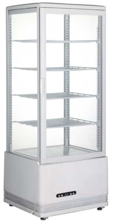 Expositor frigorífico 98 L, branco, 230V/210W, 444x397x(H)1100mm