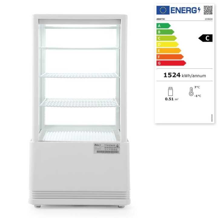 Expositor frigorífico 68 L, Preto, 230V/170W, 444x397x(H)875mm
