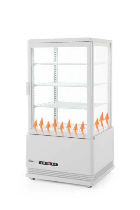 Expositor frigorífico 68 L, branco, 230V/170W, 444x397x(H)875mm