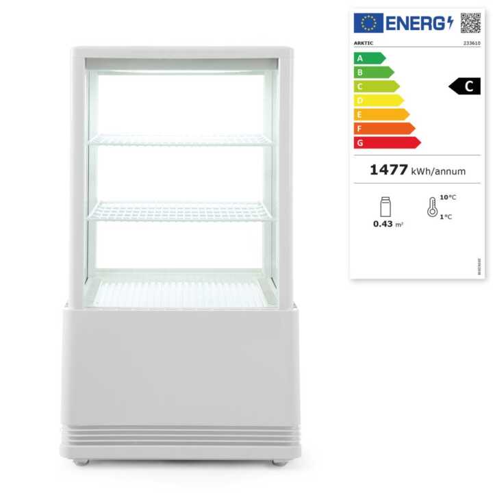 Expositor frigorífico 58 L, Branco, 230V/170W, 444x397x(H)795mm
