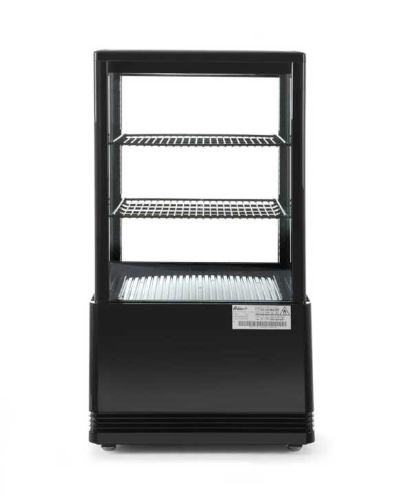 Expositor frigorífico 58 L, preto, 230V/170W, 444x397x(H)795mm
