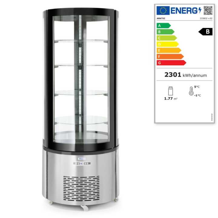 Expositor de bolos redondo , 360L, 230V/460W, ø680x(H)1755mm