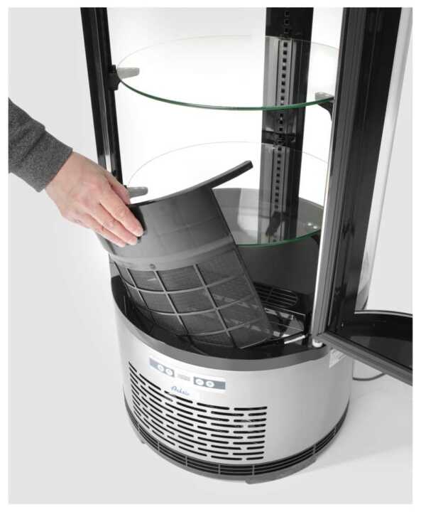 Expositor de bolos redondo , 100L, 230V/210W, ø480x(H)1065mm