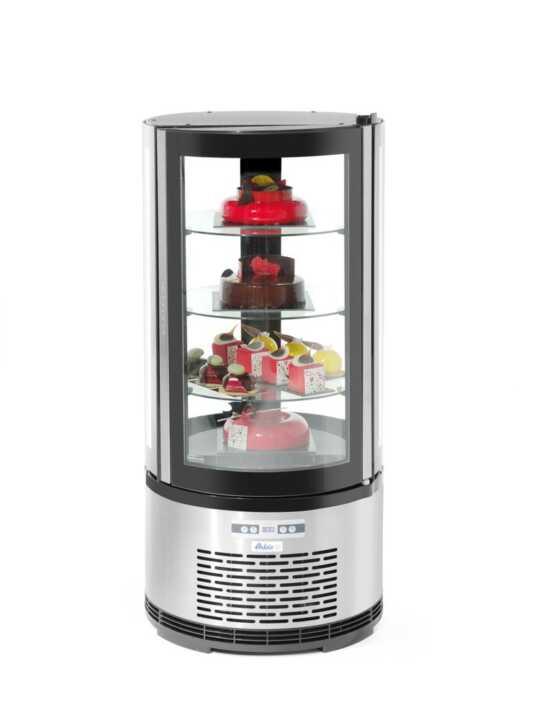 Expositor de bolos redondo , 100L, 230V/210W, ø480x(H)1065mm