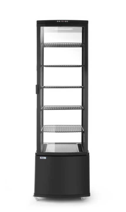 Expositor frigorífico 270 L, preto, Preto, 230V/290W, 550x520x(H)1870mm