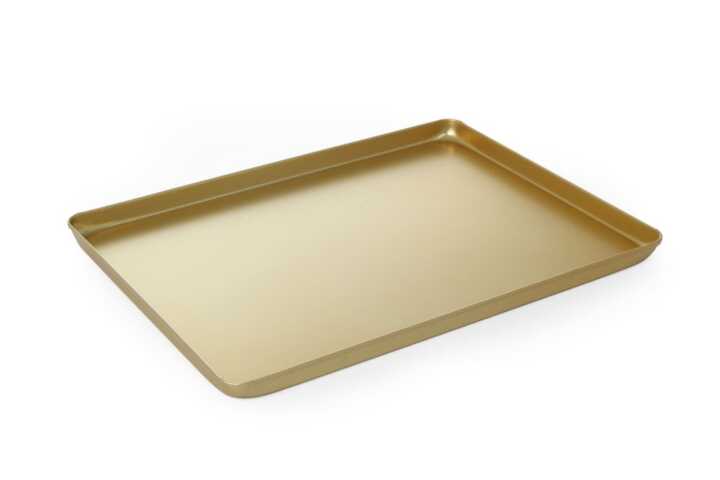 Tabuleiro de apresentação dourado, 400x300x(H)20mm