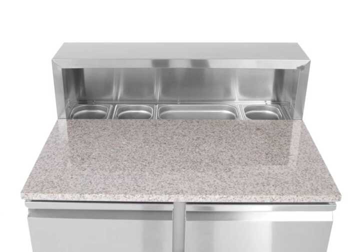 Bancada frigorífica para preparação de pizas com duas portas 300 L, 230V/310W, 900x700x(H)1110mm