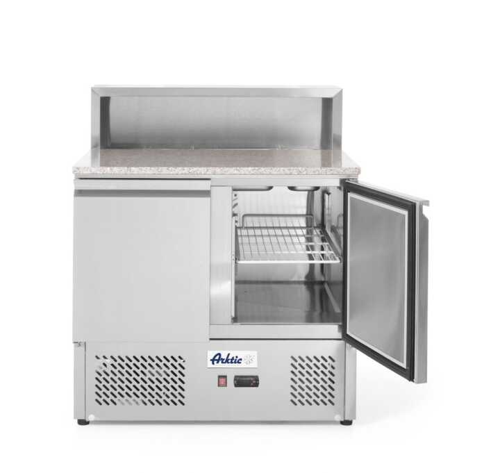 Bancada frigorífica para preparação de pizas com duas portas 300 L, 230V/310W, 900x700x(H)1110mm