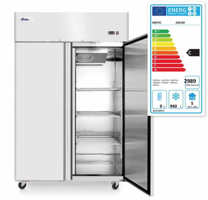 Congelador de duas portas  1240 L, GN 2/1, 230V/980W, 1314x800x(H)2082mm