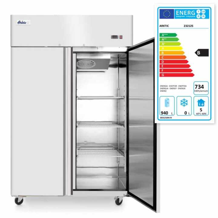Frigorífico de duas portas  1240 L, GN 2/1, 940L, 230V/350W, 1314x800x(H)2082mm