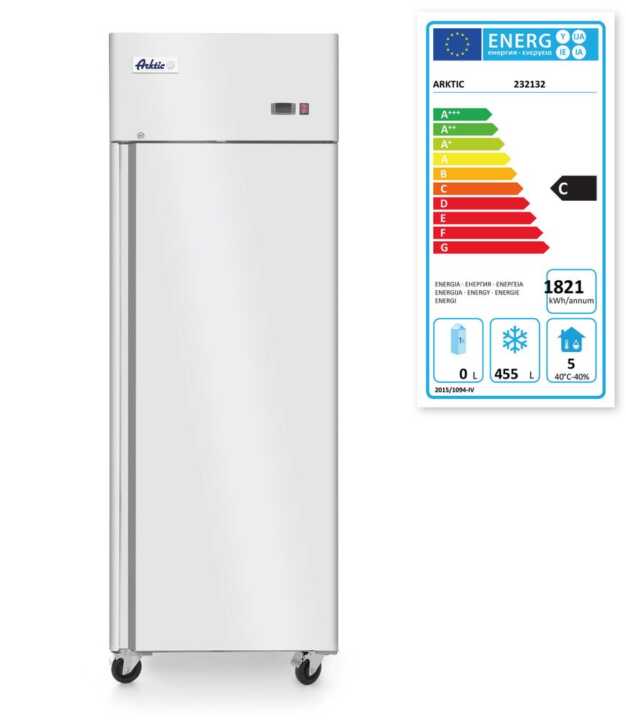 Congelador de porta única  670 L, GN 2/1, 230V/600W, 730x800x(H)2096mm