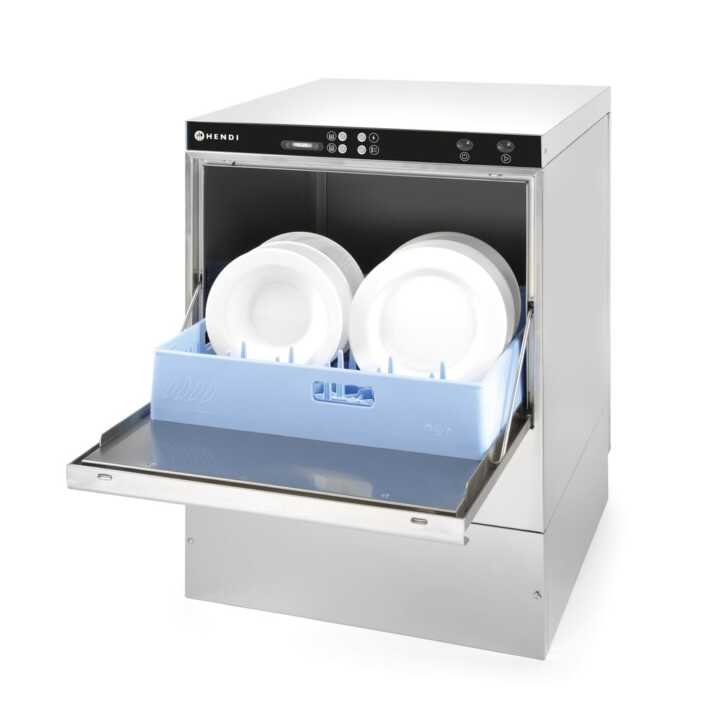 Máquina de lavar loiça 50x50 - controlo eletromecânico, com bomba de drenagem, 400V/6600W, 576x645x(H)837mm