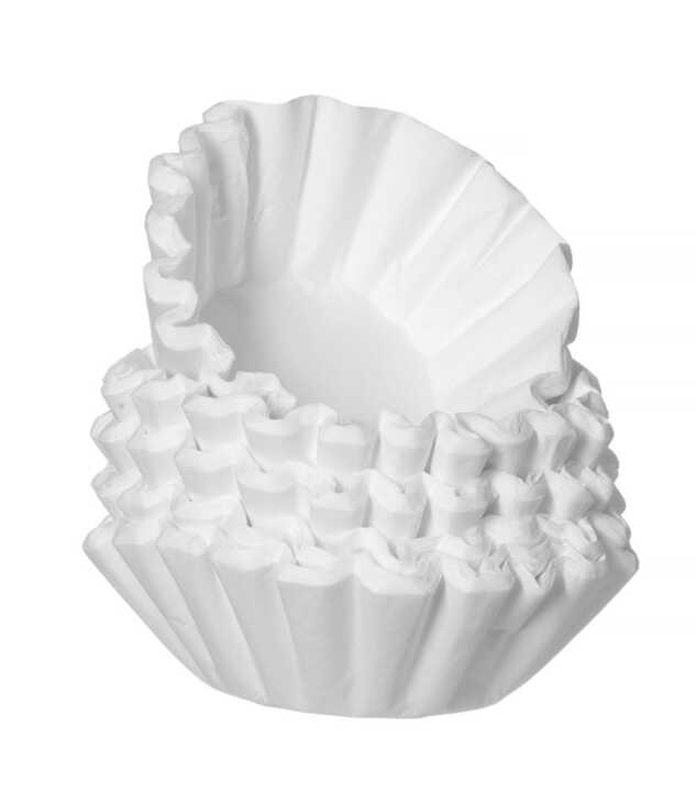 Filtro de café de papel para máquinas de café gota a gota, por ex., Bravilor, Animo, 1000 pcs., ø250x(H)70mm