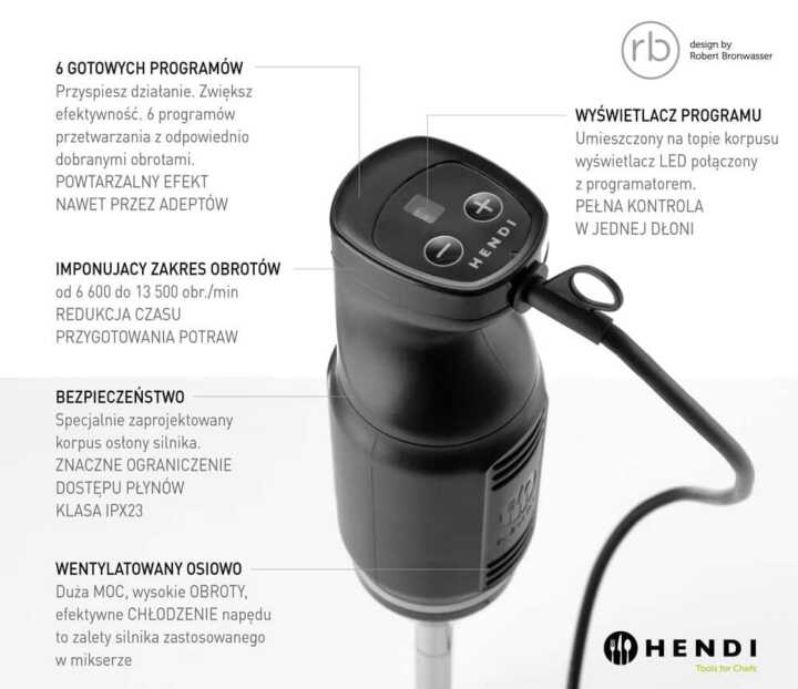 Triturador  Blend, 220-240V/250W, ø71x(H)450mm