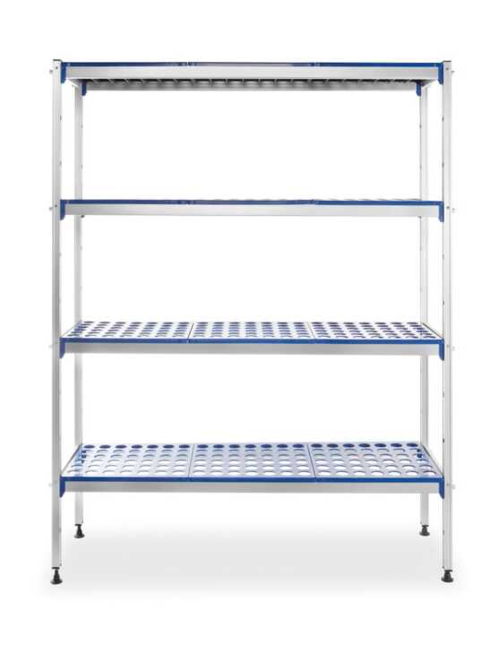 Estante de armazenamento em alumínio , 1280x405x(H)1685mm