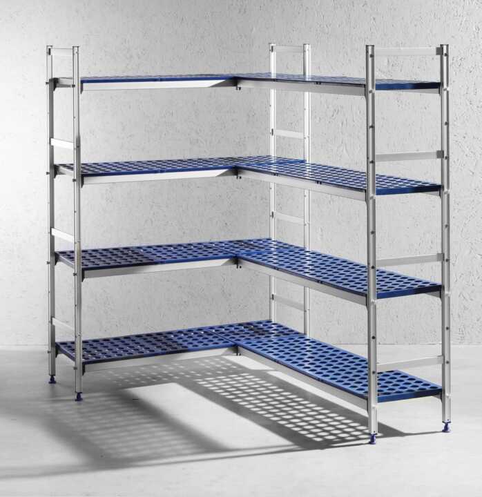 Estante de armazenamento em alumínio , 1280x405x(H)1685mm