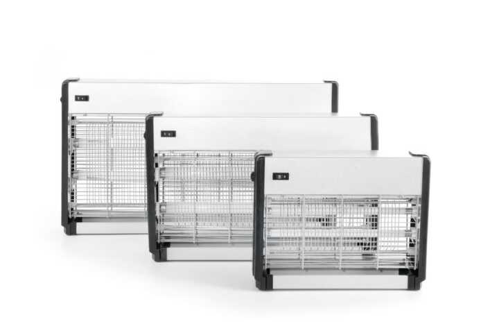 Mata insetos de alta voltagem, Cobertura: 100 m², 230V/40W, 515x104x(H)315mm