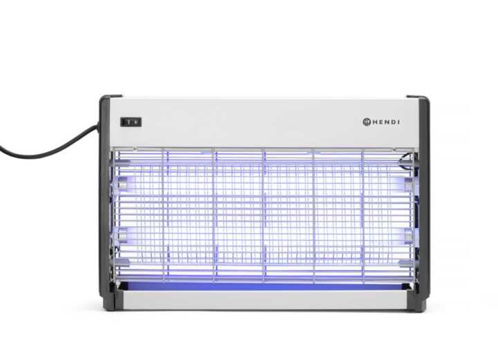 Mata insetos de alta voltagem, Cobertura: 100 m², 230V/40W, 515x104x(H)315mm
