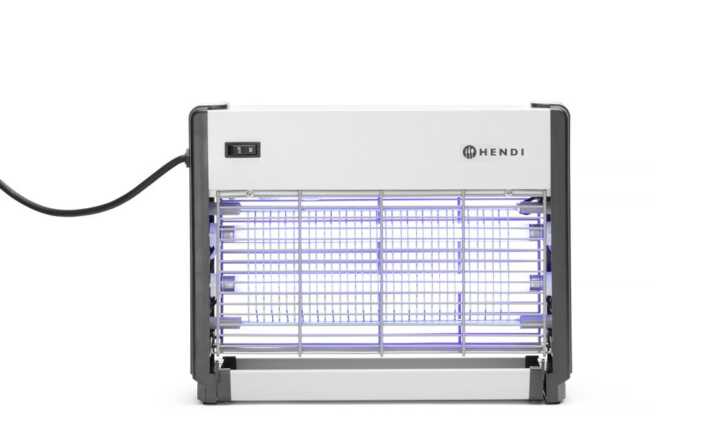 Mata insetos de alta voltagem, Cobertura: 50 m², 230V/26W, 379x103x(H)265mm