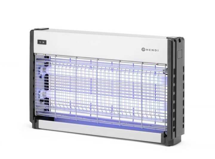 Mata insetos de alta voltagem, Cobertura: 100 m², 230V/40W, 515x104x(H)315mm