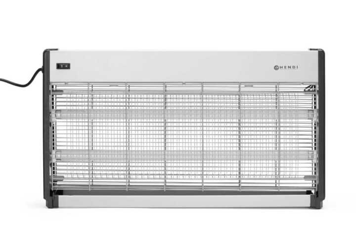 Mata insetos de alta voltagem, Cobertura: 150 m², 230V/45W, 655x90x(H)360mm