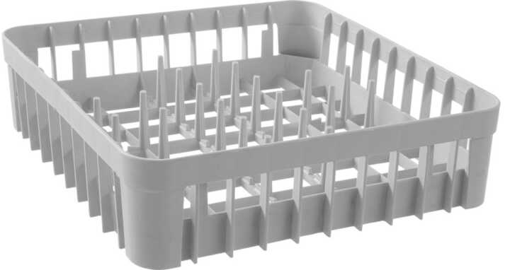 Cesto de copos para máquina de lavar loiça, com 20 pinos de suporte, 400x400x(H)110mm