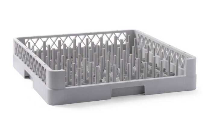 Cesto de tabuleiros para máquina de lavar loiça, 500x500x(H)100mm