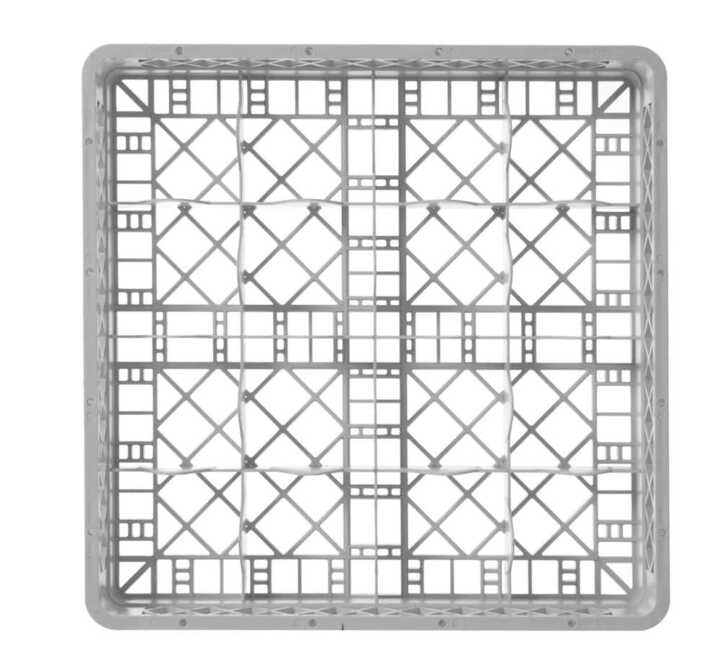 Cesto para copos para máquina de lavar loiça, 16 compartimentos, 500x500x(H)104mm
