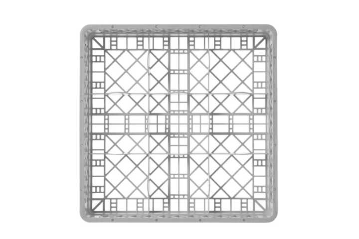 Cesto para copos para máquina de lavar loiça, 9 compartimentos, 500x500x(H)104mm