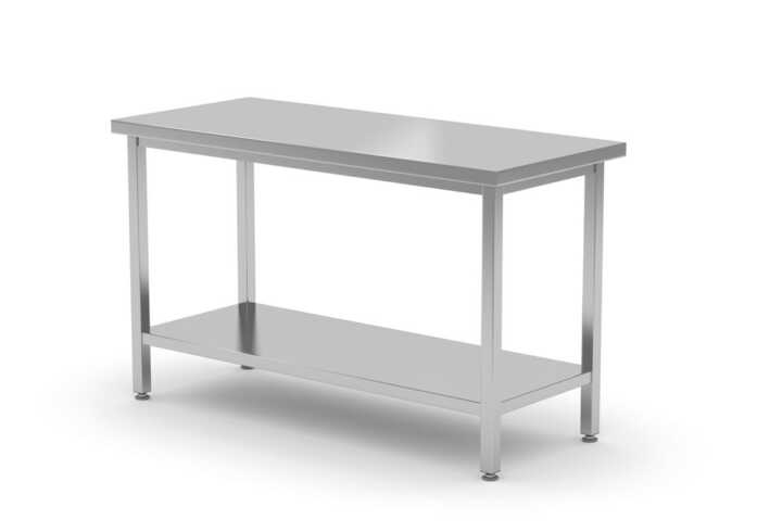 Mesa de trabalho robusta com prateleira, 1400x700x(H)850mm