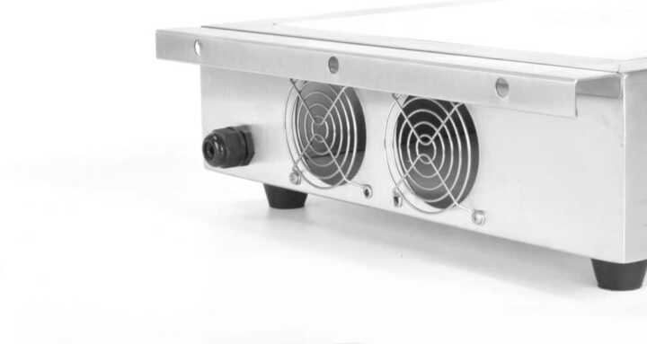 Placa de indução modelo 3500 D XL, 230V/3500W, 390x560x(H)120mm