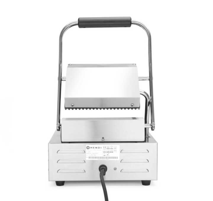 Grelha de contacto - versão simples, fundo e parte superior canelados, 230V/1800W, 310x426x(H)510mm