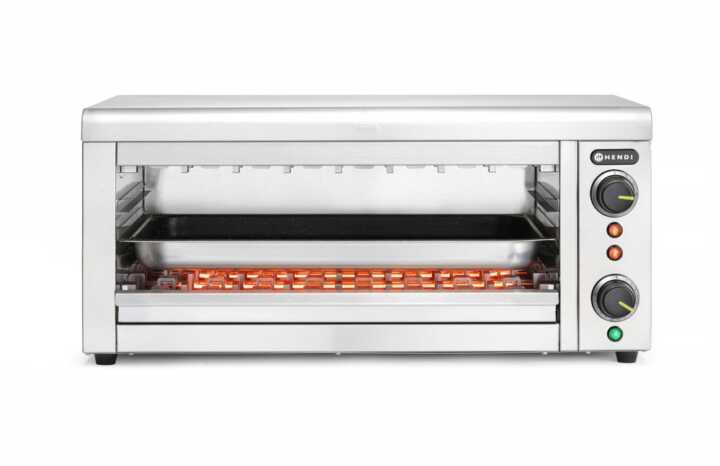 Salamandra com elementos de aquecimento por infravermelhos em quartzo GN 1/1, 230V/3645W, 765x490x(H)315mm
