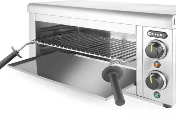Grelhador salamandra de montagem na parede, 230V/2000W, 610x450x(H)275mm